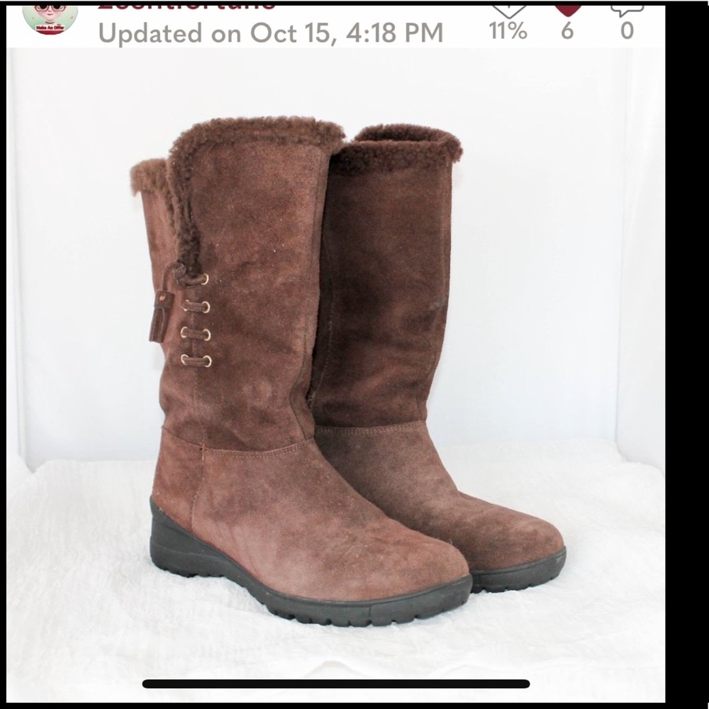 Ralph Lauren Suede Winter Boots with Exceptional tred and also So Cozy!